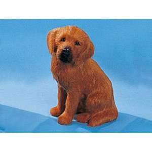    7.5 Brown Labrador Dog Furry Animal Figurine: Toys & Games