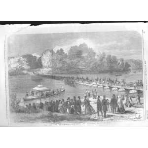  Poontoon Bridge At Virginia Water Antique Print 1853: Home 