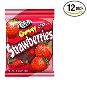 Black Forest Gummy Strawberries, 4.5 Ounce Bags (Pack of 12)  