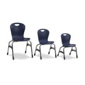 Fixed Height Ergonomic Stacking Chair, 15 inch Seat Height (12 lbs 