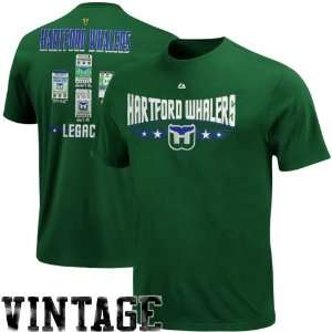   Hartford Whalers Hockey Tickets T Shirt   Green