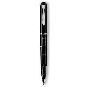  Pelikan Tradition Series 215 Black Rhombus Silver Trim 