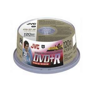  JVC 4.7GB DVD+R Media, 30 Pack Spindle Electronics