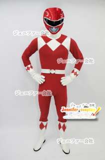 Power Red Ranger Cosplay Costume Rangers Any Size  