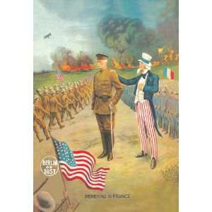  Pershing in France   Berlin or Bust 12x18 Giclee on 