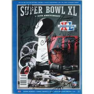 Pittsburgh Steelers Super Bowl XL Program signed by: Bill Cowher, Troy 