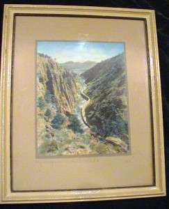 Harold Standley Hand Tinted Photo Big Thompson Canyon  