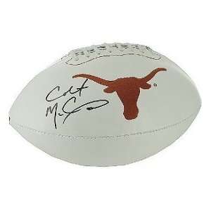   McCoy Hand Signed Texas Longhorns Logo Football