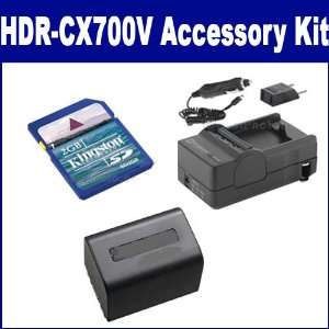  Sony HDR CX700V Camcorder Accessory Kit includes: SDM 109 