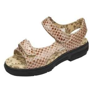  Golfstream Golf Sandals: E2036   Brown Faux Exotic   Size 