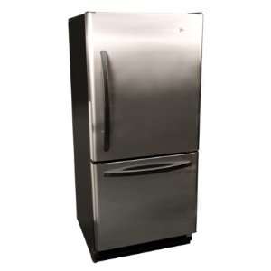 HBQ18JADRS 17.6 Cu. Ft. Bottom Mount Refrigerator Adjustable 