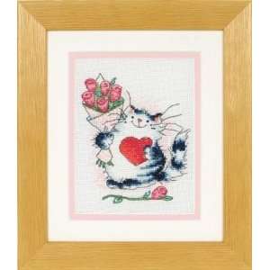  Cat Love   Margaret Sherry Cross Stitch Kit: Arts, Crafts 