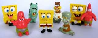 SpongeBob SquarePants Sponge Bob Mini Figures Toy Set of 8pc  