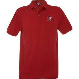   Hoosiers Red Classic Pique Stainguard Polo Shirt