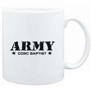  Mug White  ARMY Ccbc Baptist  Religions: Sports 