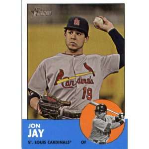 2012 Topps Heritage 250 Jon Jay   St. Louis Cardinals (ENCASED MLB 