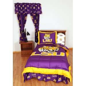  LSU Tigers Bed in a Bag   With White Sheets: Home 