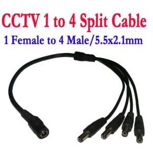  4 in 1 splitter power cable for cctv dvr/camera Camera 