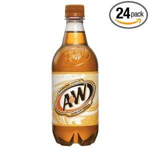 UP A&W Cream Soda Soft Drink, 20 Ounce (Pack of 24)  