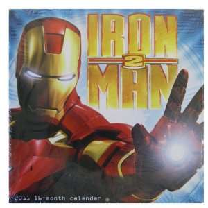   16 Month 2011 Iron Man Calendar   Iron Man Wall Calendar Toys & Games