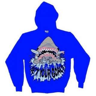  SET YOUR GOALS   Shark   Royal Blue Hoodie Clothing