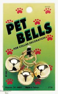 Coastal Pet Pet Bells for Collar Decoration (Gold, 1 I  