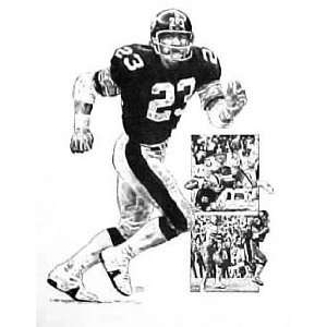 Mike Wagner Pittsburgh Steelers Lithograph:  Sports 