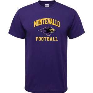   : Montevallo Falcons Purple Football Arch T Shirt: Sports & Outdoors