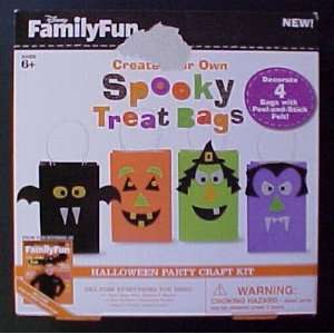   Your Own Spooky Treat Bags Halloween Party Craft Kit: Toys & Games