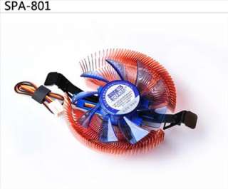 Quiet CPU Copper Cooler Cooling Fan Heatsink 33mm Slim  