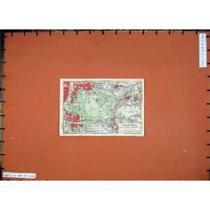   1924 Colour Map France Plan Vincennes Charenton Nogent: Home & Kitchen