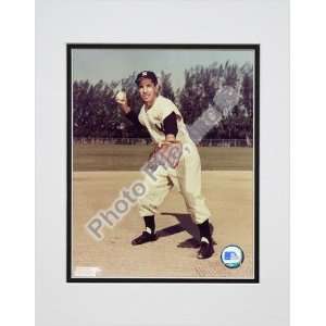  Phil Rizzuto Fielding Double Matted 8 X 10 Photograph 