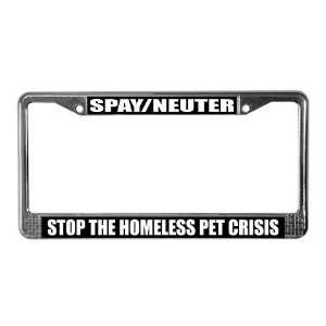  Spay / Neuter Pets License Plate Frame by CafePress 