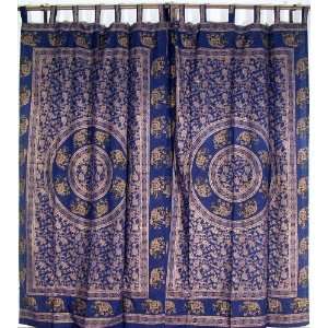   Ethnic Home Bedroom Indian Style Elephant Curtains: Home & Kitchen