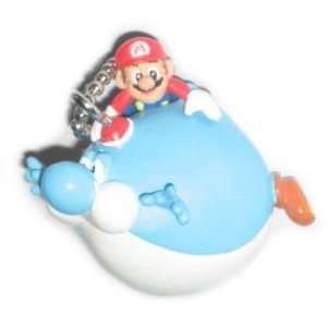  : Nintendo Super Mario Galaxy 2 Fat Blue Yoshi Keychain: Toys & Games