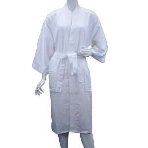   Waffle Weave Wedding Gift Spa Robe White 42 Health & Personal Care