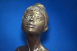 Ballerina Girl Bronze Resin Sculpture Genesis Fine Arts  