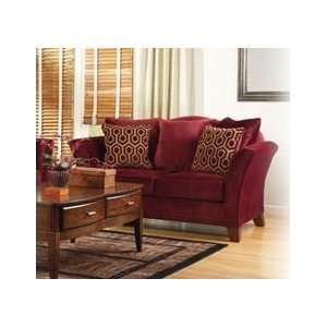   Contemporary Loveseat Molly   Burgundy Contemporary Living Room Home