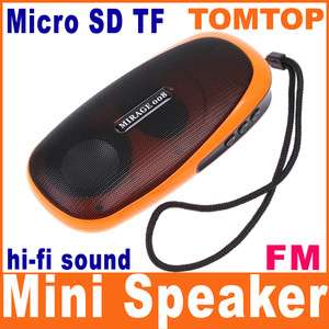 Micro SD TF Mini Speaker LCD Digital Music Player FM Radio For MP3 PC 