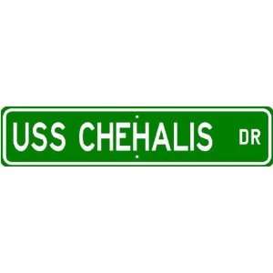  USS CHEHALIS PG 94 Street Sign   Navy Ship Gift Sailor 