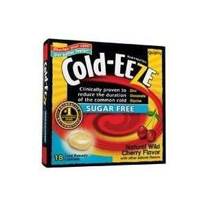 Cold Eeze Cough Suppressant Sugar Free Lozenges, Natural Wild Cherry 