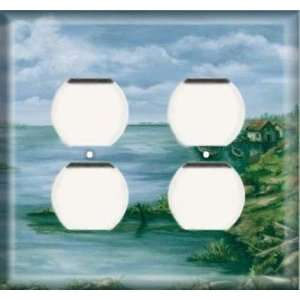    Double Duplex Outlet Cover   Hideaway Shanty