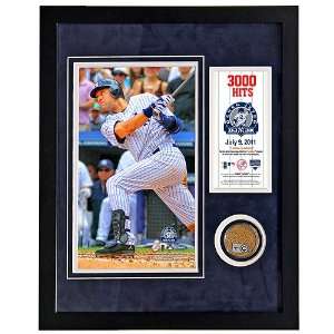   Yankees Derek Jeter 3,000th Hit Mini Dirt Collage
