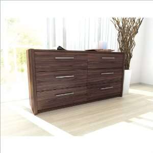    Sonax Contemporary Hollow Core Wide Dresser Furniture & Decor