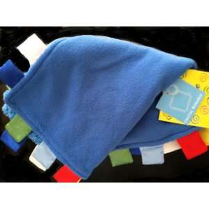  Blue Fleece with Colorful Tabs Secirity Blanket Baby