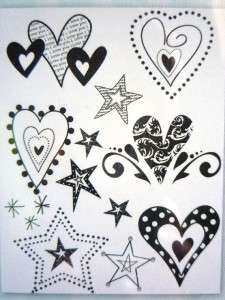 Clear Stamp Set~HEARTS & STARS~by AUTUMN LEAVES  