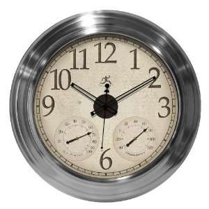  Solar Flare Brushed Nickel in Clock: Home & Kitchen
