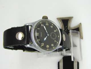 Vintage Military WWII PAGE German Army Service Wristwatch  