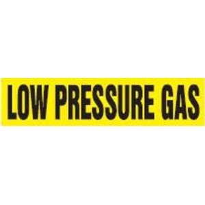 LOW PRESSURE GAS   Cling Tite Pipe Markers   outside diameter 3/4   1 