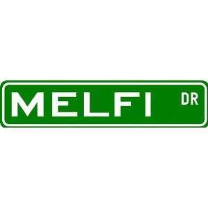  MELFI Street Sign ~ Personalized Family Lastname Novelty 